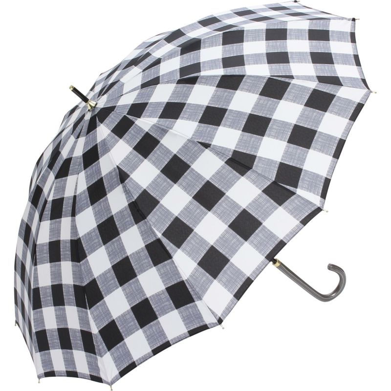 カジュアルチェックの雨傘