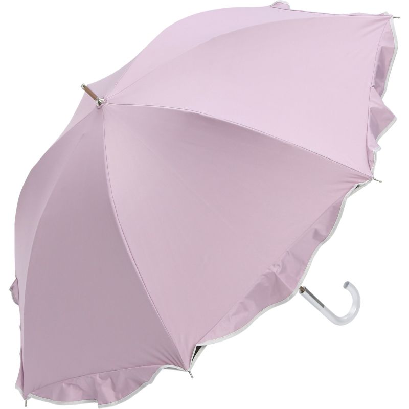フリルのついたピンクの傘
