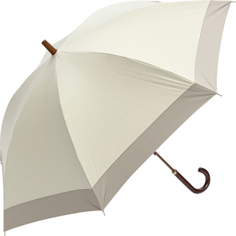 ベージュの切継デザインの傘